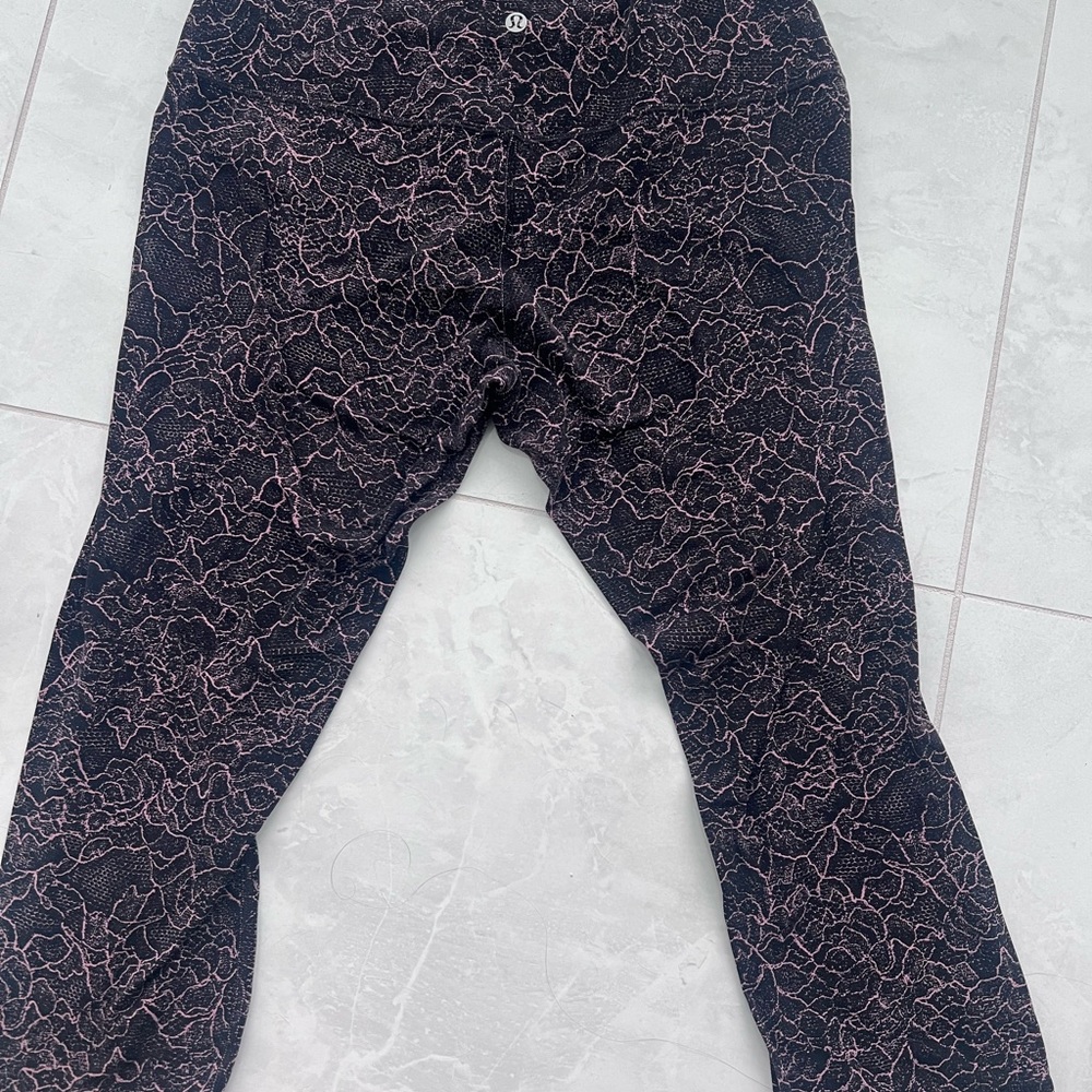Lululemon Athletica Black and Pink Leggings